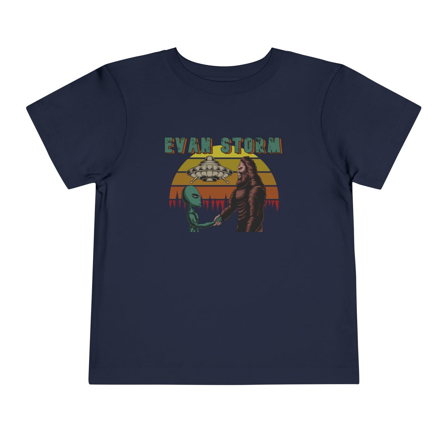 Toddler Evan Storm UFO BIGfoot Teamwork Short Sleeve Tee