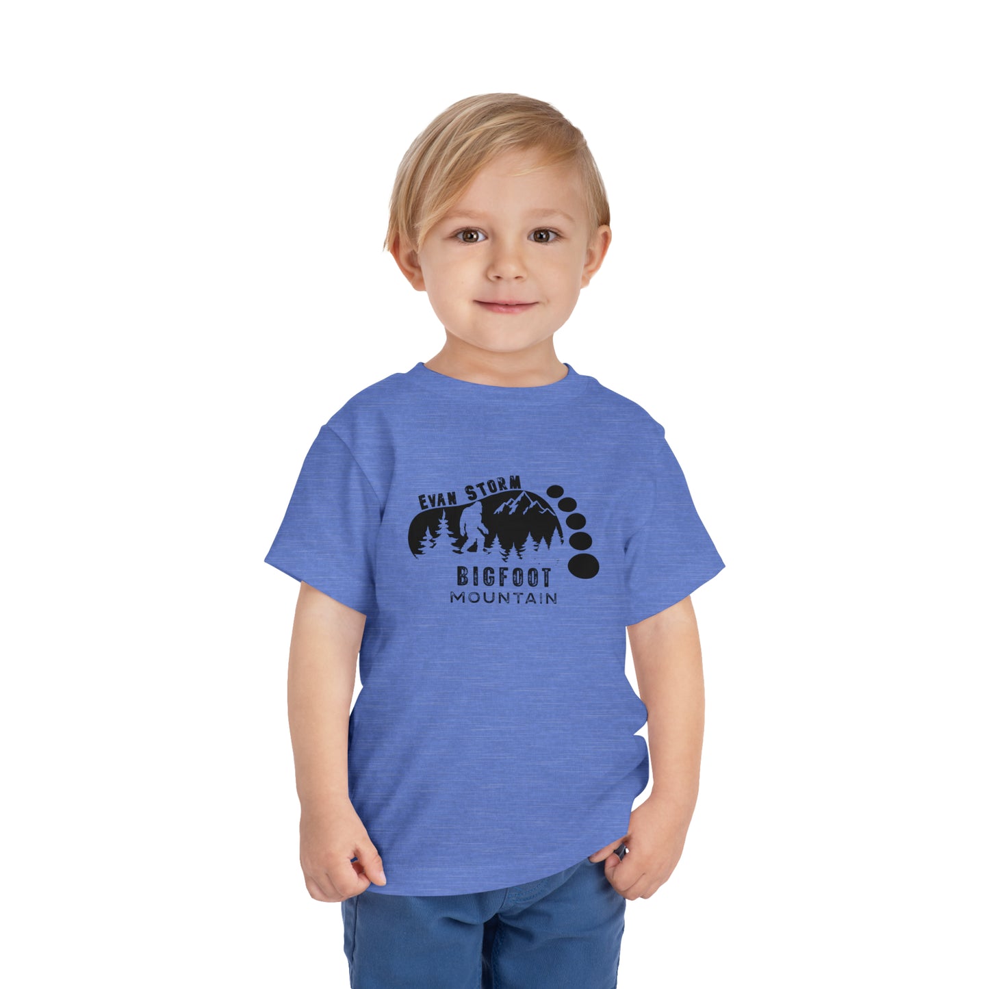 Toddler Evan Storm Bigfoot Mountain Short Sleeve Tee