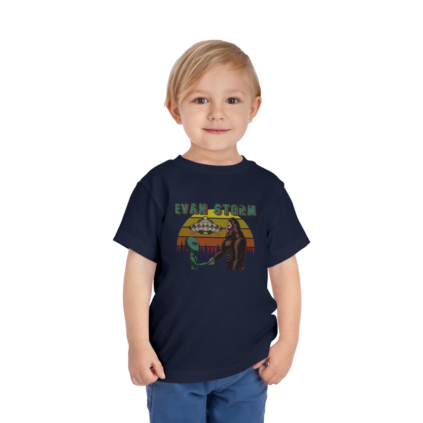 Toddler Evan Storm UFO BIGfoot Teamwork Short Sleeve Tee