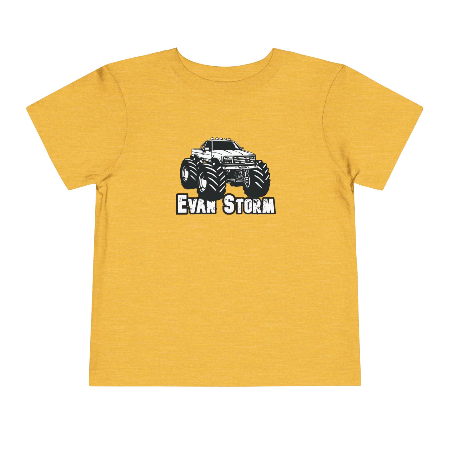 Toddler Evan Storm Vintage Monster Truck Short Sleeve Tee