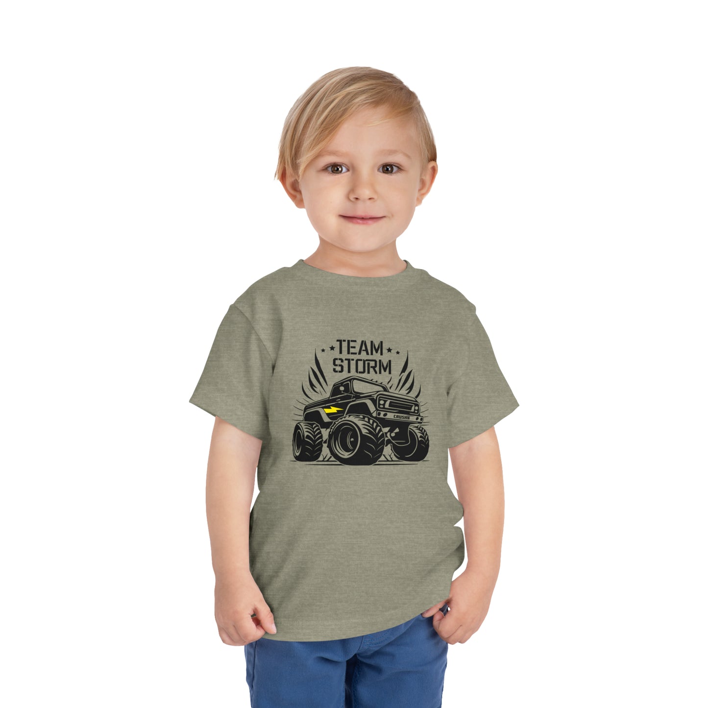 Toddler Team Storm Monster Truck Short Sleeve Tee