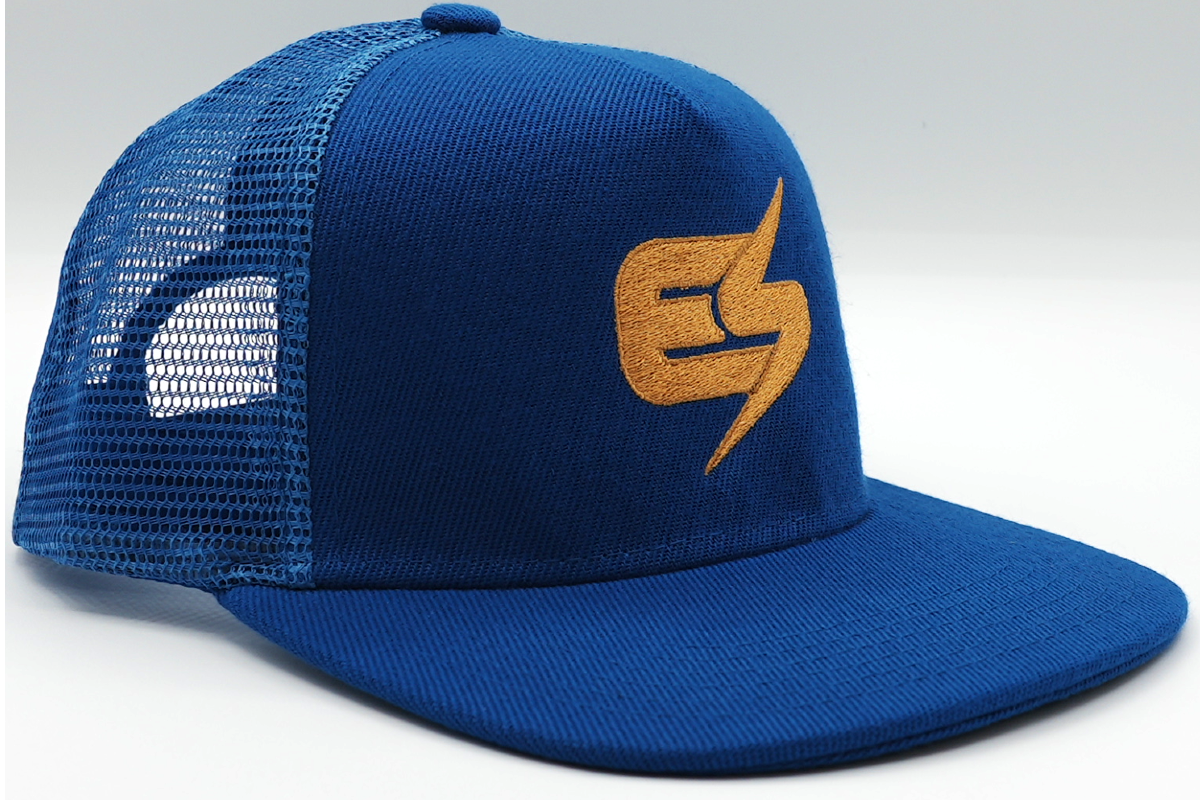 Youth Evan Storm Trucker Snapback Blue Hat