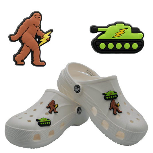 Bigfoot & Tank Shoe Charm by Evan Storm (2 Pack)