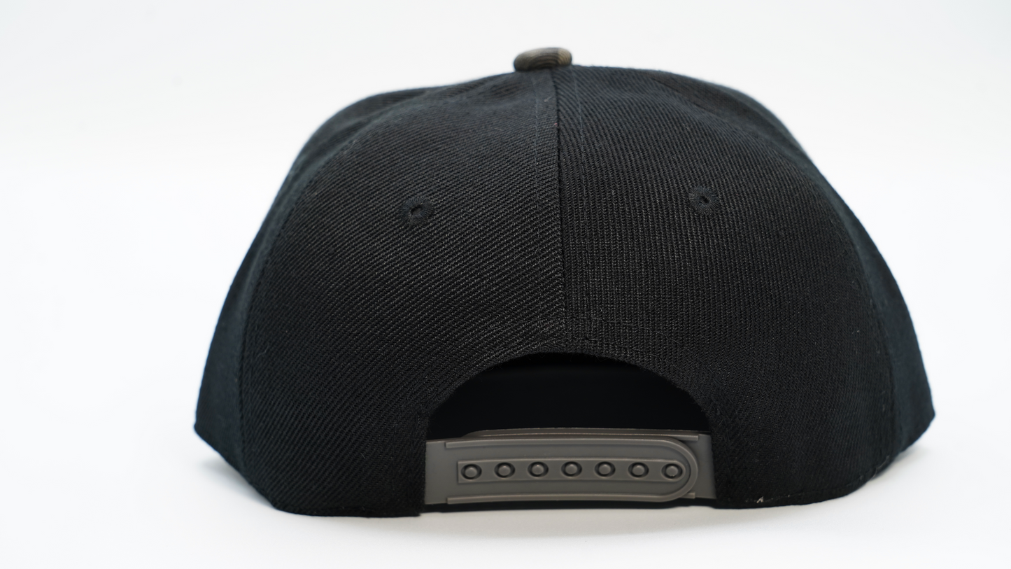 Youth Evan Storm Initial Black Charcoal Camo Hat